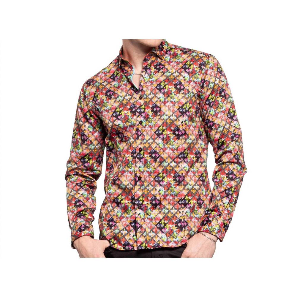 NEW EIGHT X punk royale button down shirt in multi